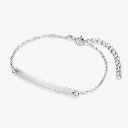 Initialen-Armband, Edelstahl | Armband Nr. 05