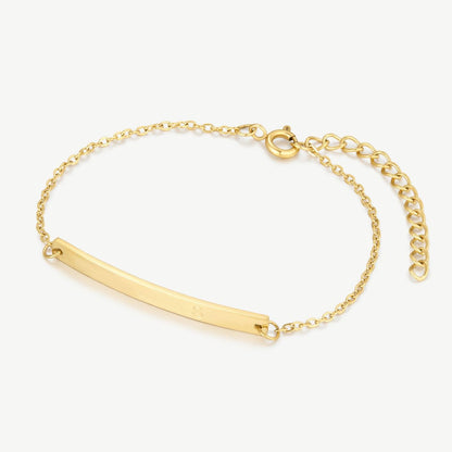 Initialen-Armband, vergoldet | Armband Nr. 04
